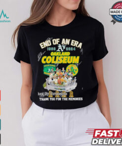 End Of An Era 1968 2024 Oakland Coliseum Thank You For The Memories T Shirt