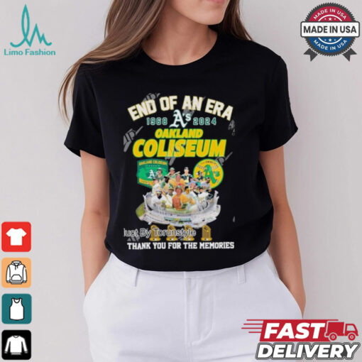 End Of An Era 1968 2024 Oakland Coliseum Thank You For The Memories T Shirt