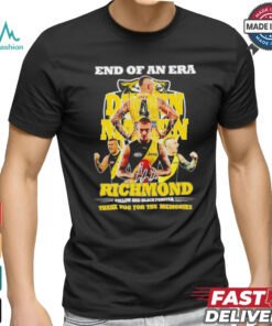 End of an era Dustin Martin Richmond yellow and black forever signature shirt