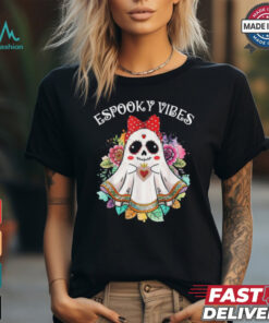 Espooky vibes maestra spanish mexican teacher halloween shirt