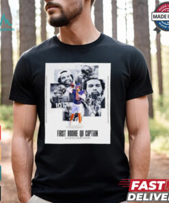 First Rookie QB Captain in Chicago Bears history shirt
