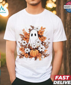 Floral Ghost Halloween Vintage Shirt