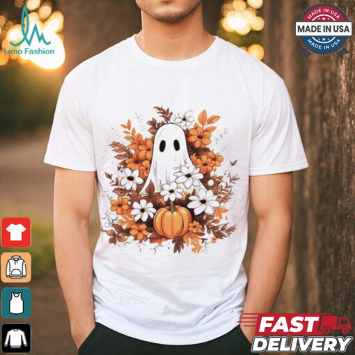 Floral Ghost Halloween Vintage Shirt