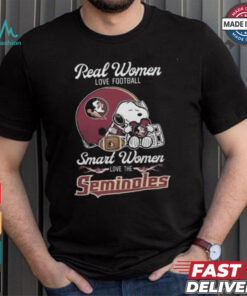Florida State Seminoles x Snoopy Real Women Love Football Smart Women Helmet 2024 Shirt