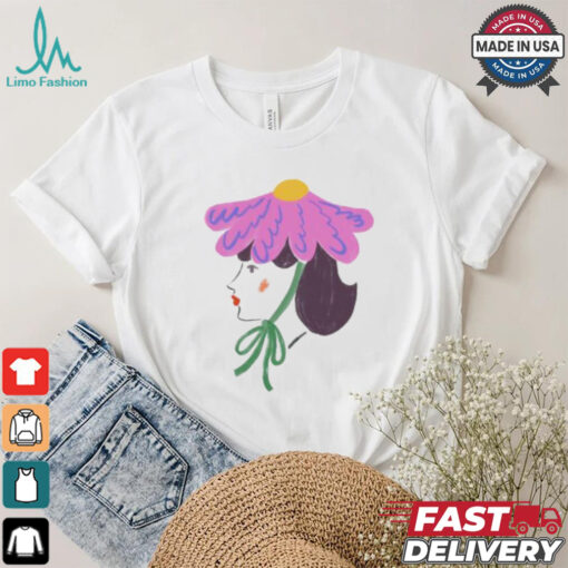 Flower human sketch art shirt