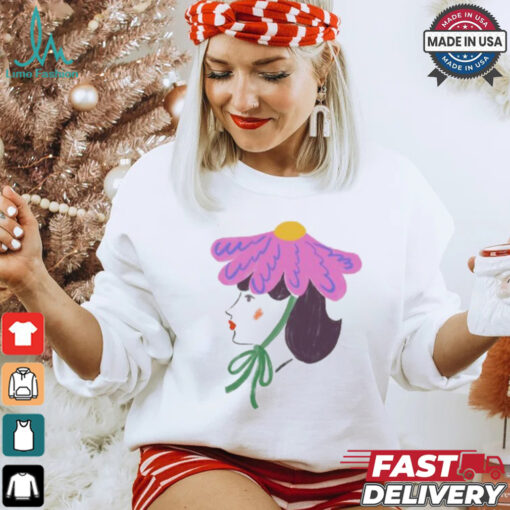Flower human sketch art shirt