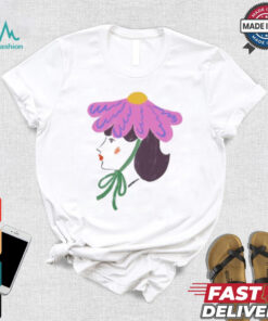 Flower human sketch art shirt