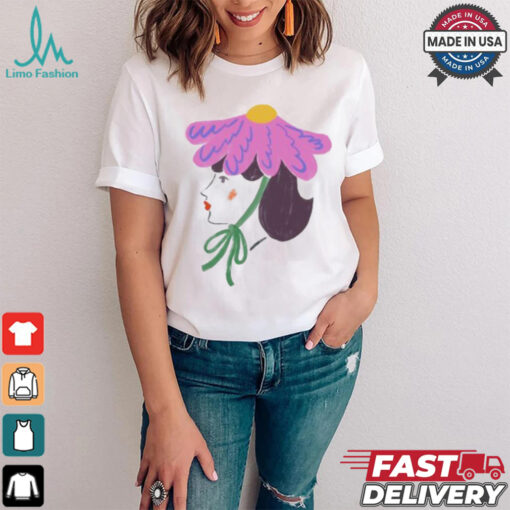 Flower human sketch art shirt