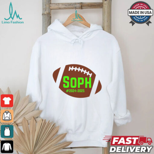 Football Sophomore School Year 2024 2025 In Green T shirt
