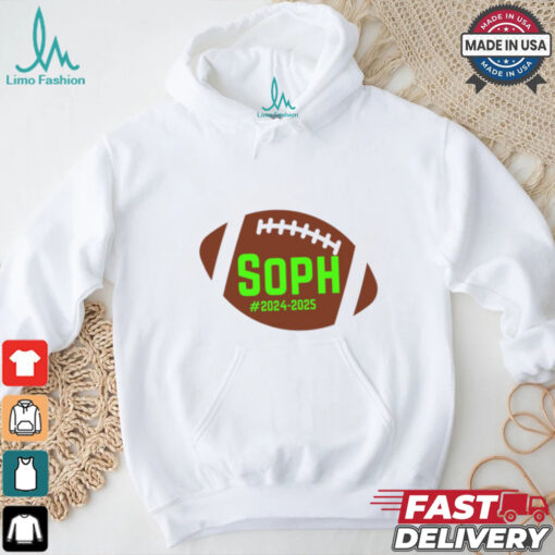 Football Sophomore School Year 2024 2025 In Green T shirt