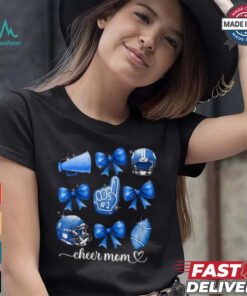 Football and cheer mom Football coquette bow game day shirt