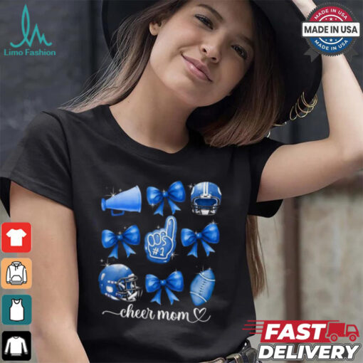 Football and cheer mom Football coquette bow game day shirt