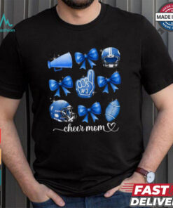 Football and cheer mom Football coquette bow game day shirt
