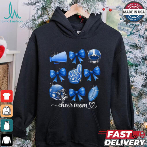 Football and cheer mom Football coquette bow game day shirt