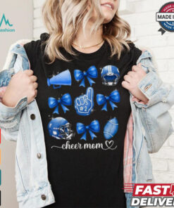 Football and cheer mom Football coquette bow game day shirt