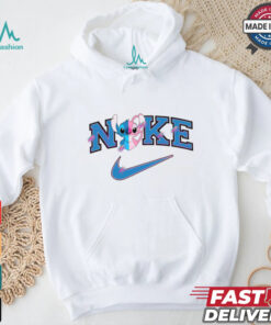 Free Cute Stitch Love Nike Logo shir