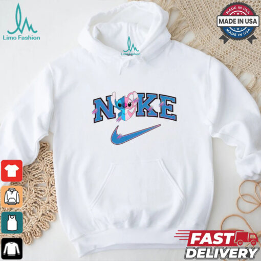 Free Cute Stitch Love Nike Logo shir