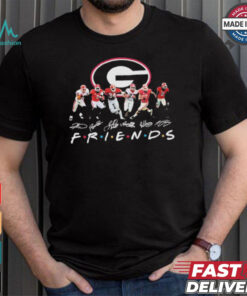 Friends Georgia Bulldogs Teams Players Signatures Shirt