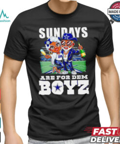 Funny Sundays are for Dem Boyz Dallas Cowboys caricature shirt