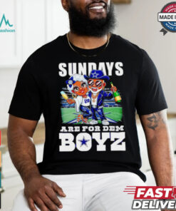 Funny Sundays are for Dem Boyz Dallas Cowboys caricature shirt