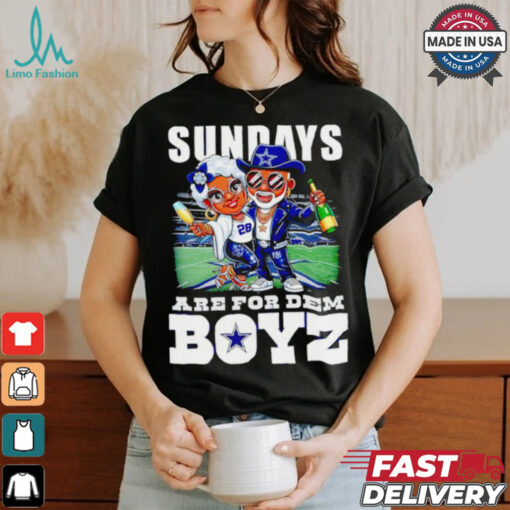 Funny Sundays are for Dem Boyz Dallas Cowboys caricature shirt