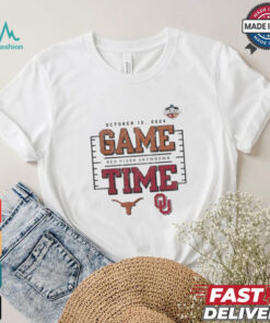 Game Time Texas Longhorns vs. Oklahoma Sooners 2024 Red River Showdown T Shirt