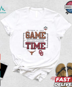 Game Time Texas Longhorns vs. Oklahoma Sooners 2024 Red River Showdown T Shirt