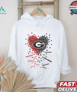 Georgia Bulldogs Heart Shirt