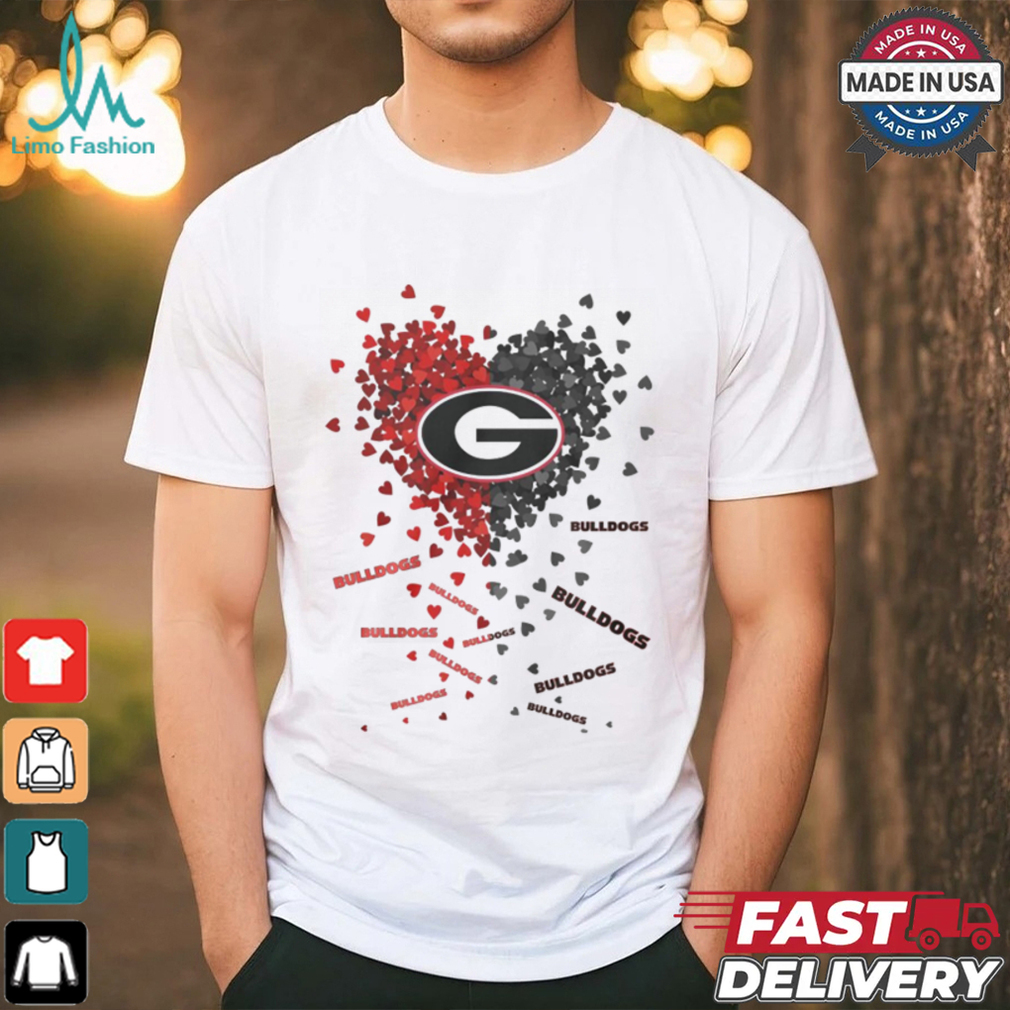 Georgia Bulldogs Heart Shirt Georgia Bulldogs Heart Shirt