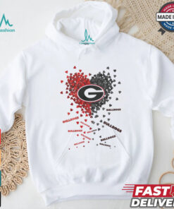 Georgia Bulldogs Heart Shirt