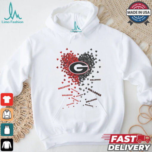 Georgia Bulldogs Heart Shirt
