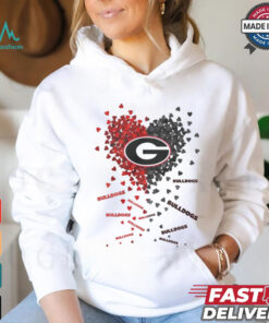 Georgia Bulldogs Heart Shirt