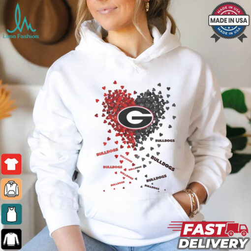 Georgia Bulldogs Heart Shirt