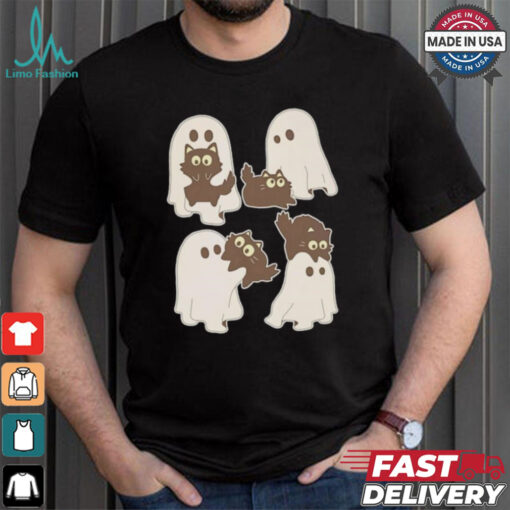Ghost cats Halloween shirt