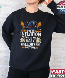 Ghost pumpkin due to inflation this is my ugly halloween costume 2024 T shirt