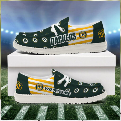 Green Bay Packers 2024 Version Personalized Hey Dude Shoes