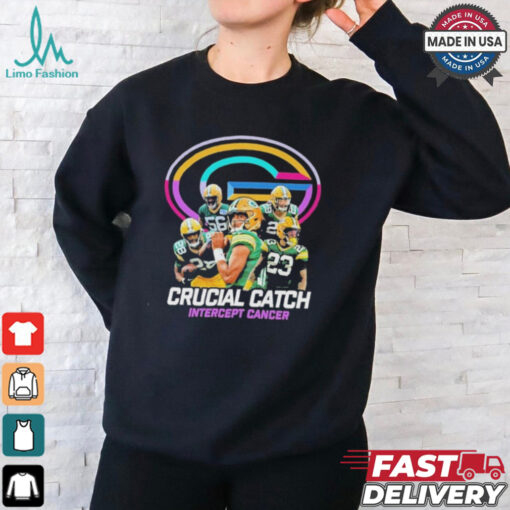 Green Bay Packers Crucial Catch Intercept Cancer T Shirt