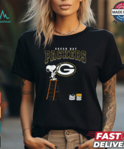 Green Bay Packers Snoopy Painting Shirt, hoodie, sweater, long sleeve and tank top Green Bay Packers Snoopy Painting Shirt