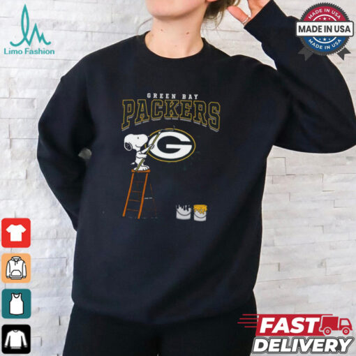 Green Bay Packers Snoopy Painting Shirt
