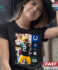 Green Bay Packers Win 16 10 Indianapolis Colts 2024 NFL Week 2 Final Score Shirt