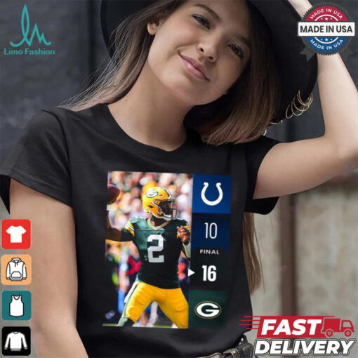 Green Bay Packers Win 16 10 Indianapolis Colts 2024 NFL Week 2 Final Score Shirt