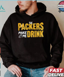 Green Bay Packers make me drink shirt, hoodie, sweater, long sleeve and tank top Green Bay Packers make me drink shirt