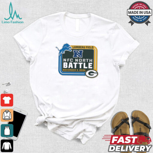 Green Bay Packers vs Detrois Lions Lambeau Field NFC North Battle November 3 2024 Matchup Shirt