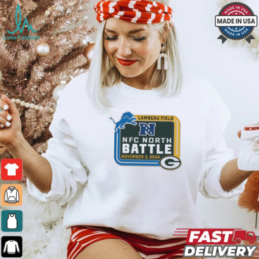 Green Bay Packers vs Detrois Lions Lambeau Field NFC North Battle November 3 2024 Matchup Shirt