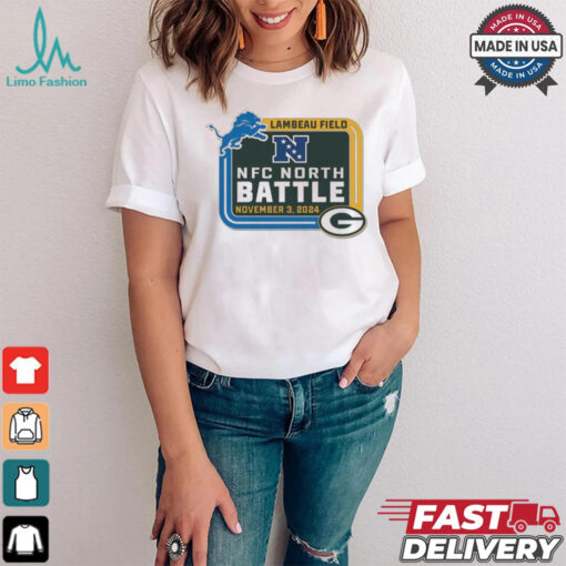 Green Bay Packers vs Detrois Lions Lambeau Field NFC North Battle November 3 2024 Matchup Shirt