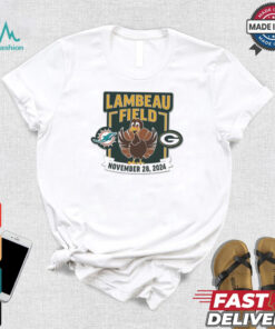 Green Bay Packers vs Miami Dolphins Lambeau Field November 28 2024 Matchup Shirt