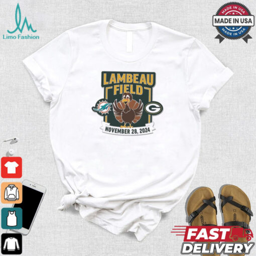 Green Bay Packers vs Miami Dolphins Lambeau Field November 28 2024 Matchup Shirt