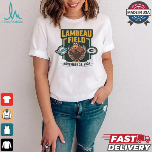 Green Bay Packers vs Miami Dolphins Lambeau Field November 28 2024 Matchup Shirt