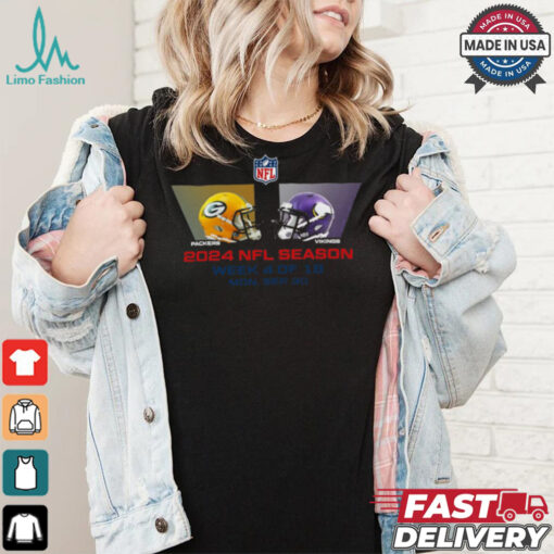 Green Bay Packers vs Minnesota Vikings NFL season week 4 2024 shirt