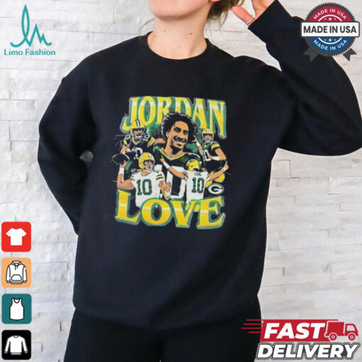 Green bay Packers #10 Jordan Love Mural Graphics t shirt